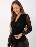Blúzka MI BZ 92405.67 čierna Blúzka MI BZ 92405.67 čierna