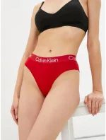 Dámske nohavičky s vysokým pásom QF6718E - XMK - Červená - Calvin Klein