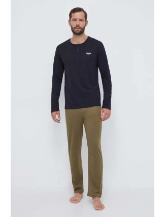 Pánske pyžamo U3BX00KBZG0 F817 khaki/čierne - Guess