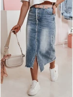 VINTAGO FashionStreet dámska džínsová midi sukňa CY0474 VINTAGO FashionStreet dámska džínsová midi sukňa CY0474