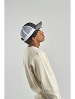 Atlantis Headwear Sonic-S 6-panelová truckerová čiapka 33.0259 čierna/sivá melírovaná/biela