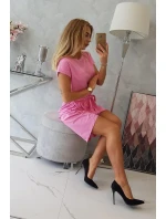 Šaty s obálkou dole ružovej Šaty s obálkou dole ružovej