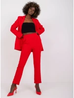 DHJ nohavice SP 13926.02 červená