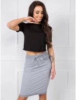 Dámska sukňa RV SD 4793 1.32 Svetlosivá - FPrice Dámska sukňa RV SD 4793 1.32 Svetlosivá - FPrice