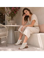Remonte beige Remonte dámske kožené sandále Rieker R8777-60 Remonte beige Remonte dámske kožené sandále Rieker R8777-60