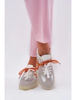 Niskie Buty Sportowe Damskie Srebrne Zelevelis