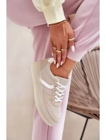 Niskie Sneakersy Damskie Na Platformie Beżowe Telmira