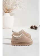 Śniegowce Dziecięce Z Haftem Beżowe Prina