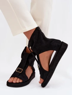 Dámské sandály s horní částí Černé Coralya