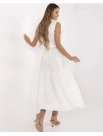 Elegantné dámske maxi šaty v krémovej farbe (A5032) Elegantné dámske maxi šaty v krémovej farbe (A5032)