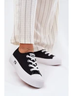 Trampki Damskie Na Platformie LEE ISLA C WOMEN LOW 50251001 Czarne