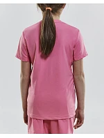 Craft Teamwear Squad Go Jersey Solid Jr Detské športové tričko s výstrihom do V 82.5582 tímová zelená Craft Teamwear Squad Go Jersey Solid Jr Detské športové tričko s výstrihom do V 82.5582 tímová zelená