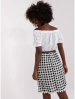 LK SK 506343 šaty.60P biela a čierna