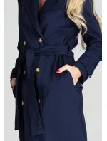 Dámsky kabát M698 tmavomodrý - Figl