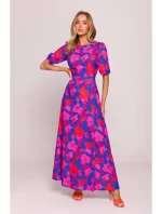 M858 Maxi šaty s odhaleným chrbtom - model 2