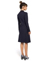 Dámske šaty B044 Tmavomodrá - BeWear