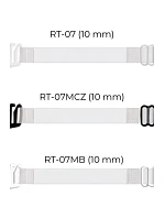 Priehľadný kovový remienok na krk RT 07