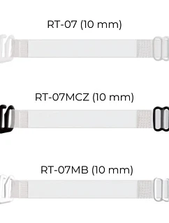 Priehľadný kovový remienok na krk RT 07