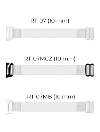 Priehľadný kovový remienok na krk RT 07