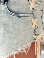 Dámske džínsové šortky COOL SUMMER blue FashionStreet SY0473 Dámske džínsové šortky COOL SUMMER blue FashionStreet SY0473