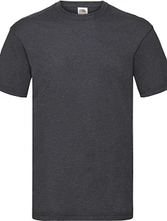 Tričko Fruit of the Loom Valueweight T 16.1036 tmavošedá melírovaná