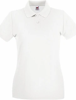 Fruit of the Loom Lady-Fit Premium Polo Dámske piqué polo 16.3030 biele
