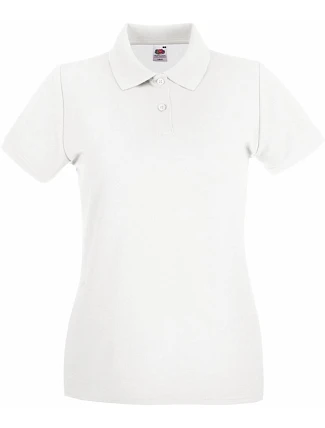 Fruit of the Loom Lady-Fit Premium Polo Dámske piqué polo 16.3030 biele Fruit of the Loom Lady-Fit Premium Polo Dámske piqué polo 16.3030 biele