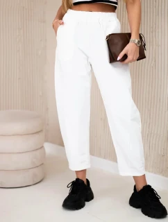 Nohavice s vreckami Summer Punto ecru