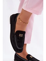 Dámské ploché mokasyny Vinceza Černé