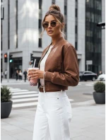 Dámska kožená bunda SANTOL camel FashionStreet TY4341 Dámska kožená bunda SANTOL camel FashionStreet TY4341