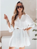 Letné mušelínové šaty LYVONNE white FashionStreet EY2613
