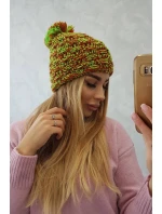 Fiona fleecová čiapka K275 zelená neón+červená