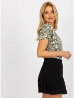 Dámska blúzka D73771R10978P khaki farba - FPrice