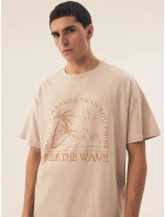 Pánske pyžamo Core 42604 02X Béžový vzor - Henderson