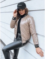 Dámska prešívaná bunda BASEBALL camel FashionStreet TY2563