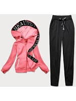 Dámska tepláková súprava v lososovej farbe (amg882) Dámska tepláková súprava v lososovej farbe (amg882)