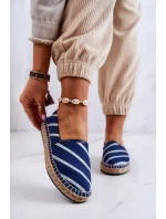 Damskie Klasyczne Espadryle Big Star JJ274960 Granatowe