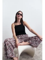 Letné saténové nohavice - BIELA - TRIUMPH BIELA - TRIUMPH