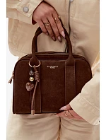 Kufříková taška z eko semiše hnědá Sorielle