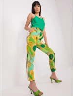 Nohavice DHJ SP 12787D.11 svetlozelená