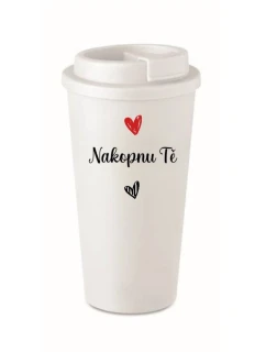 NAKOPNU TĚ - biely termohrnček 475 ml
