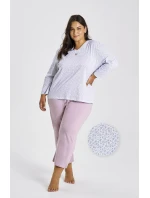 Taro Debora 3463 long/r 2XL-4XL Z25/26 dámske pyžamo