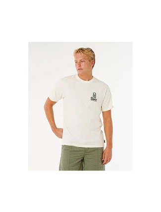 Pánske tričko RIP CURL Vaporcool Search Stack Tee, biele Pánske tričko RIP CURL Vaporcool Search Stack Tee, biele