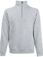 Fruit of the Loom Classic Zip-Neck Sweat Mikina so zipsom na 1/4 dĺžky 16.2114 heather grey Fruit of the Loom Classic Zip-Neck Sweat Mikina so zipsom na 1/4 dĺžky 16.2114 heather grey
