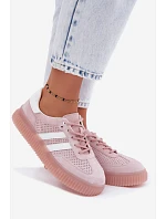 Dámske kožené semišové tenisky na platforme Pink Artelle Dámske kožené semišové tenisky na platforme Pink Artelle