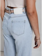Dámske džínsové nohavice FLOWLESS blue FashionStreet UY2682