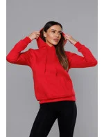 Červená dámska tepláková mikina (W02-59)