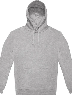 B&C ID.223 Hoodie Unisex mikina s kapucňou 01.I223 športovo sivá