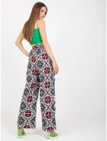 DHJ SP 13587 nohavice.66P čierna a modrá DHJ SP 13587 nohavice.66P čierna a modrá