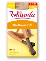 Dámske hodvábne ponožky DIE PASST 20 DEN SOCKS 2 PACK - BELLINDA